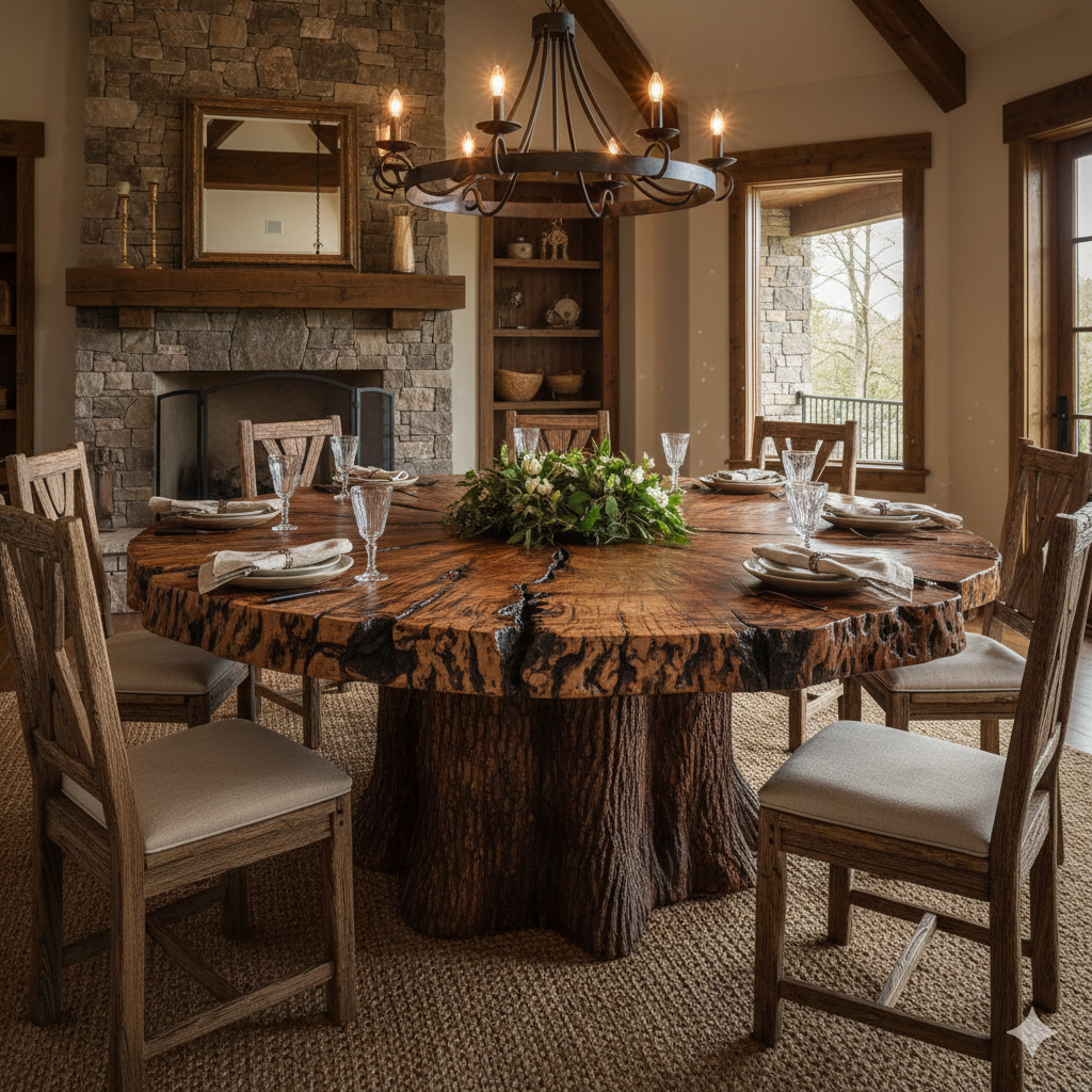 Mastercrafted Log Dining Tables