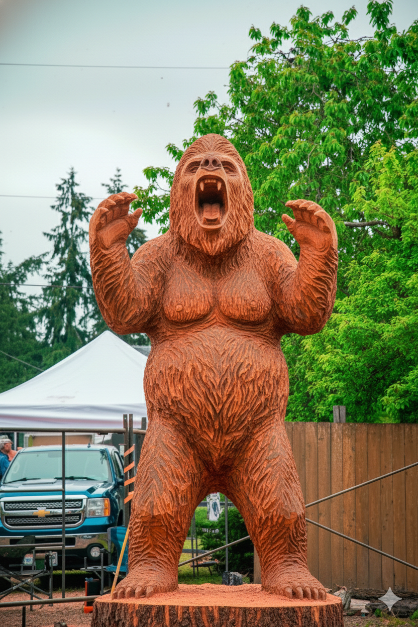 Emerge From Legend: Custom Chainsaw Carvings
